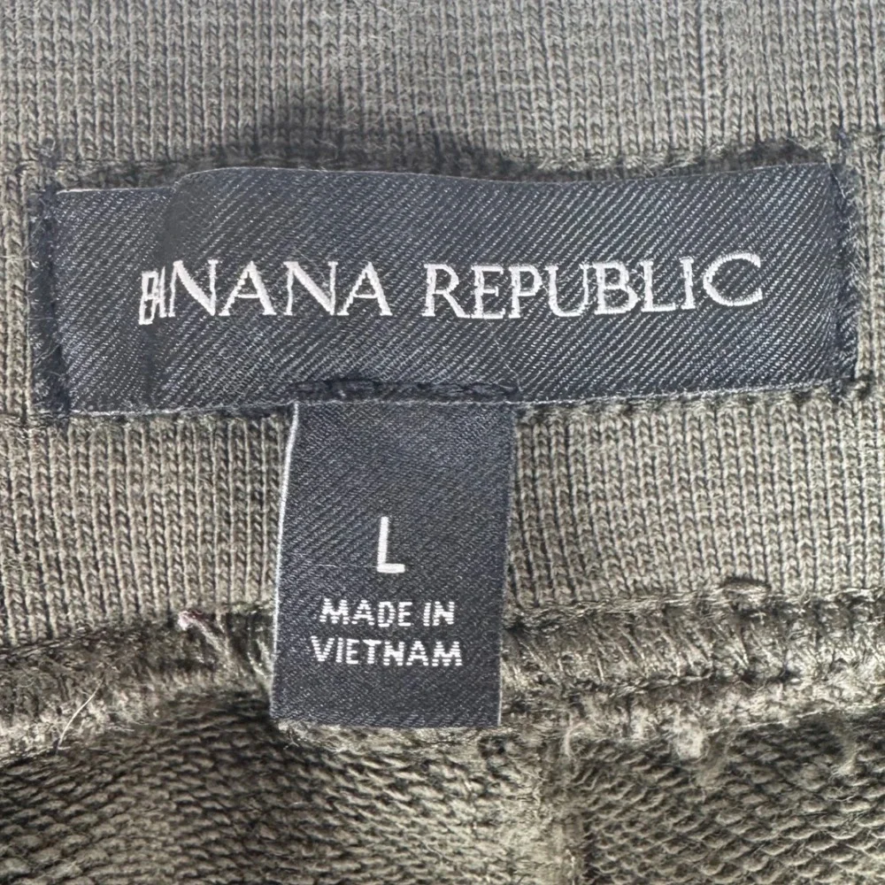 Banana Republic Men's Olive Green‎ Jogger Sweatpants Size L Drawstring Pockets